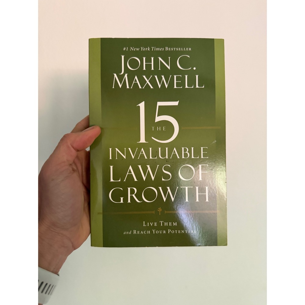 The 15 Invaluable Laws of Growth John C Maxwell Business Self Help Paperback